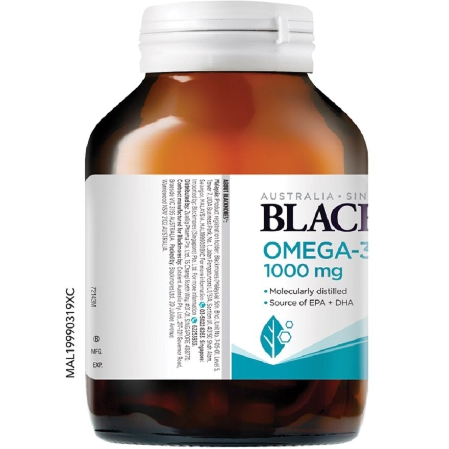 BLACKMORES Omega 3 Fish Oil 1000mg 120s Watsons Malaysia