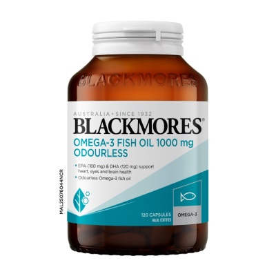 BLACKMORES - Omega-3 Fish Oil 1000mg Odourless 120s image