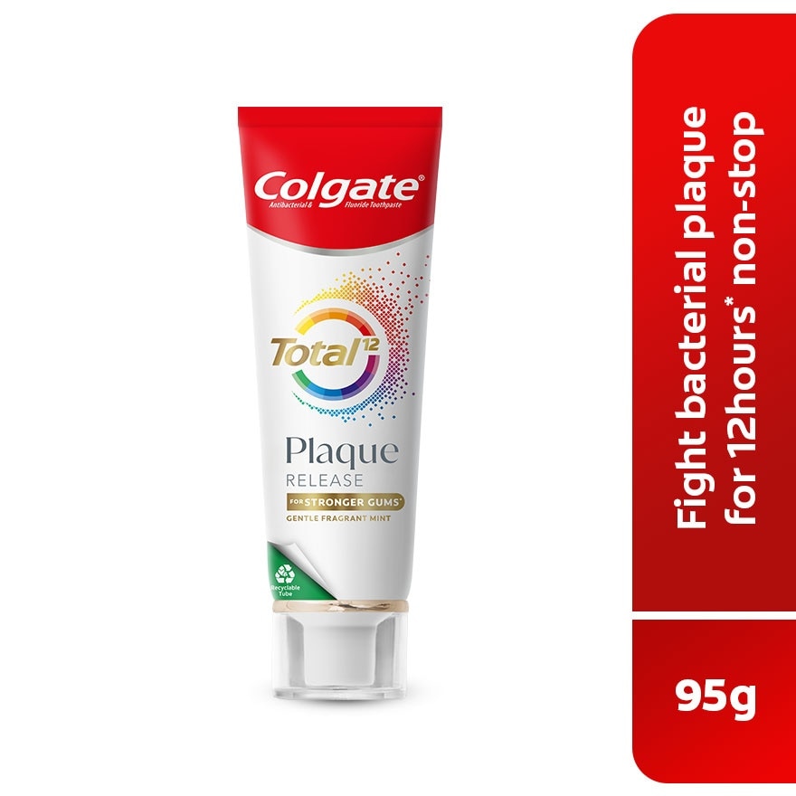 Colgate Total Plaque Release Gentle Fragrant Mint Toothpaste 95g