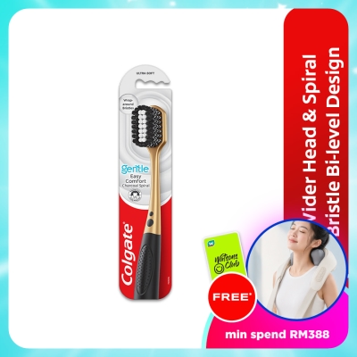 COLGATE - Colgate Easy Comfort Charcoal Spiral Toothbrush 1s (Super Soft Bristles)