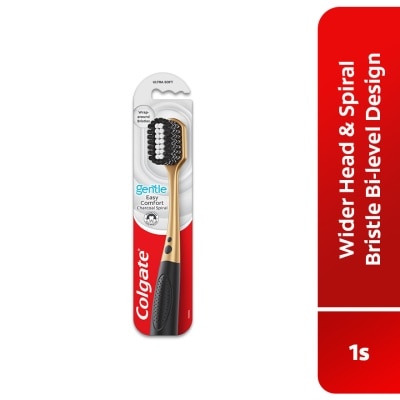 COLGATE Colgate Easy Comfort Charcoal Spiral Toothbrush 1s (Super Soft Bristles)
