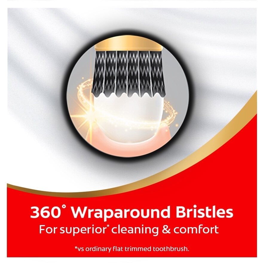 Colgate Easy Comfort Charcoal Spiral Toothbrush 1s (Super Soft Bristles)