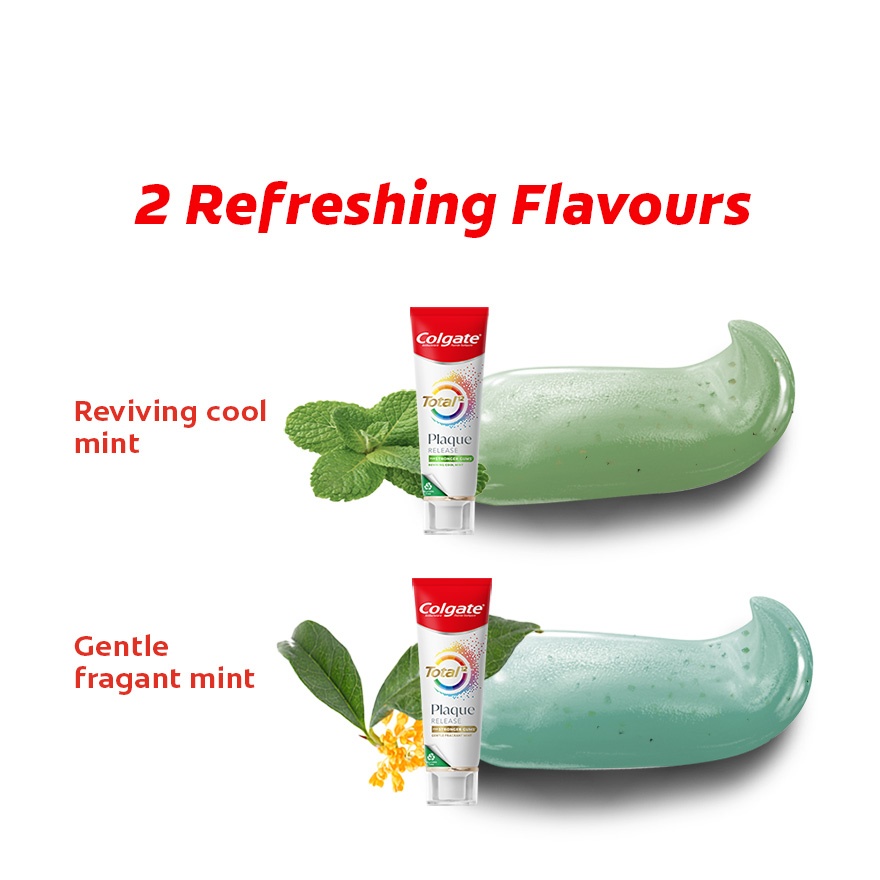 Colgate Total Plaque Release Reviving Cool Mint Toothpaste 95g image