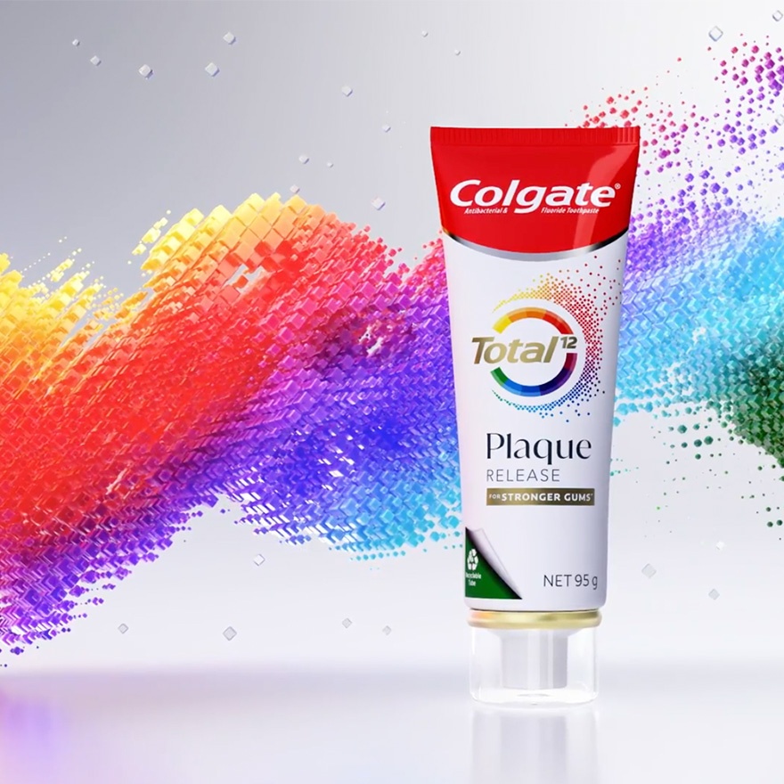 Colgate Total Plaque Release Reviving Cool Mint Toothpaste 95g image