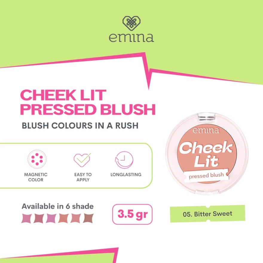 Cheek Lit Pressed Blush Bittersweet 3.5 gr (Pc(s))