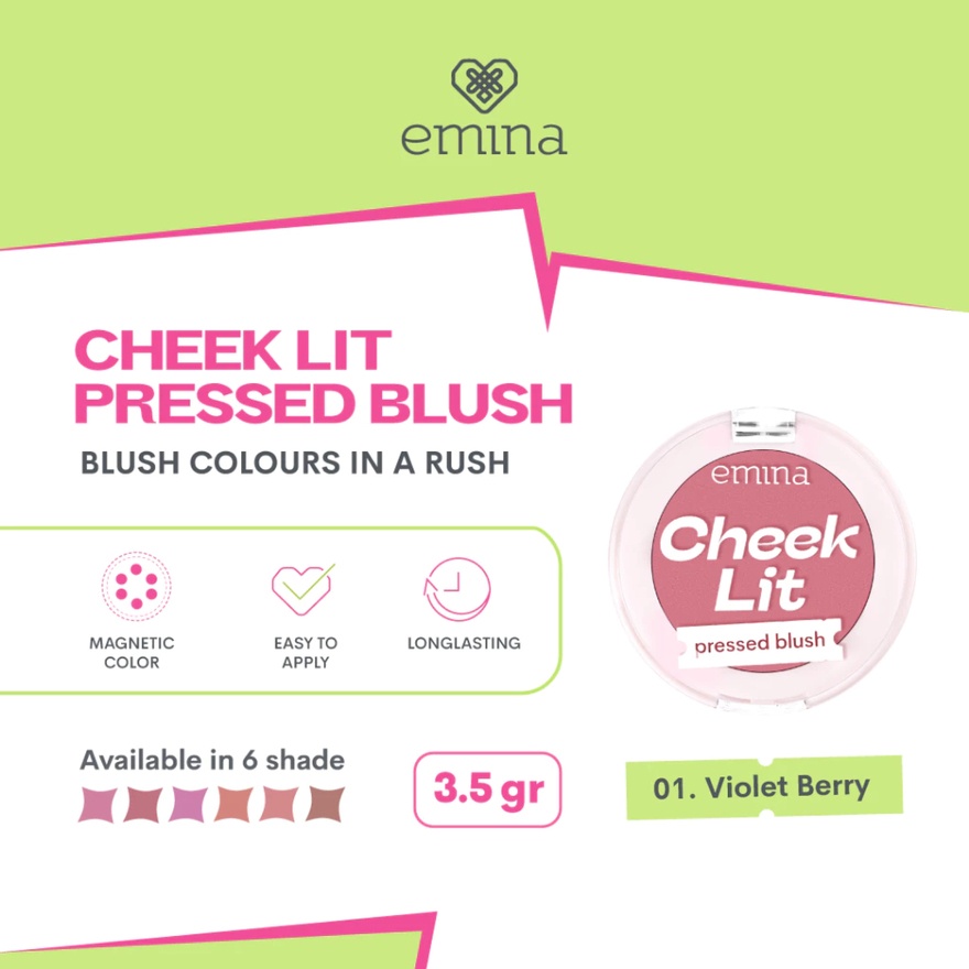 Cheek Lit Pressed Blush Violet Berry 3.5 gr (Pc(s)) image