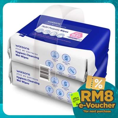 WATSONS Multi-Purpose Wipes 90sx2
