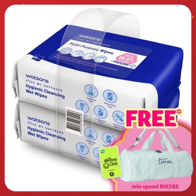 WATSONS Multi-Purpose Wipes 90sx2