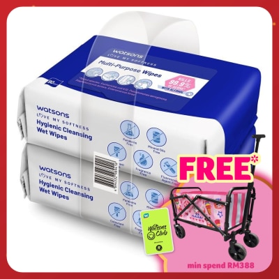 WATSONS Multi-Purpose Wipes 90sx2