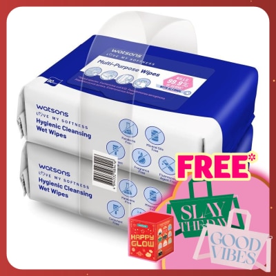WATSONS Multi-Purpose Wipes 90sx2