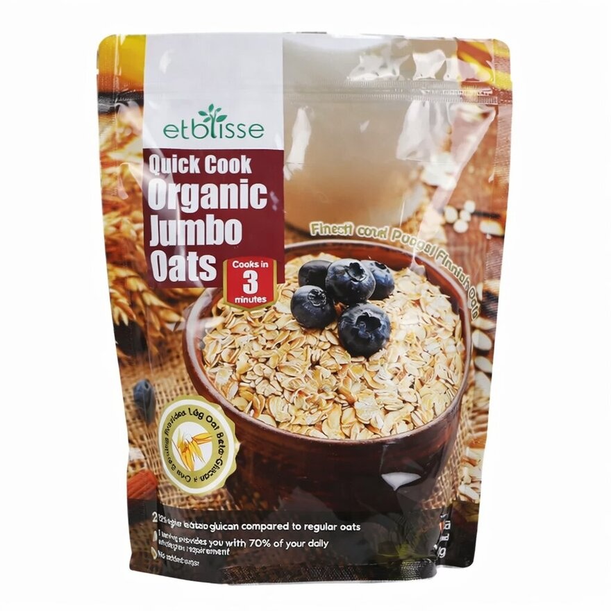 QUICK COOK ORGANIC JUMBO OATS 500G