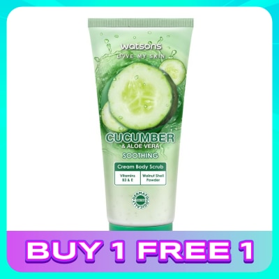 WATSONS Cucumber & Aloe Vera Cream Body Scrub 200g