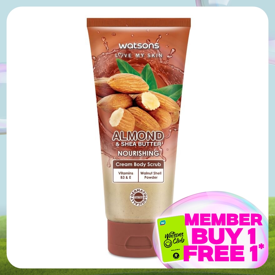 Almond & Shea Butter Cream Body Scrub 200g