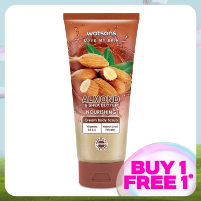 WATSONS Almond & Shea Butter Cream Body Scrub 200g