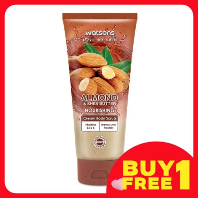 WATSONS Almond & Shea Butter Cream Body Scrub 200g