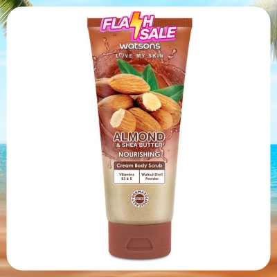 WATSONS - Almond & Shea Butter Cream Body Scrub 200g
