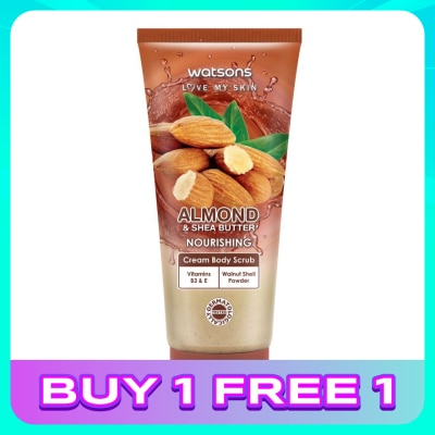 WATSONS Almond & Shea Butter Cream Body Scrub 200g