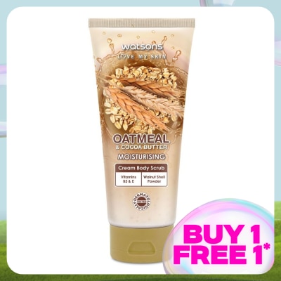 WATSONS Oatmeal & Cocoa Butter Cream Body Scrub 200g