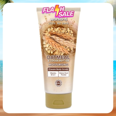 WATSONS - Oatmeal & Cocoa Butter Cream Body Scrub 200g
