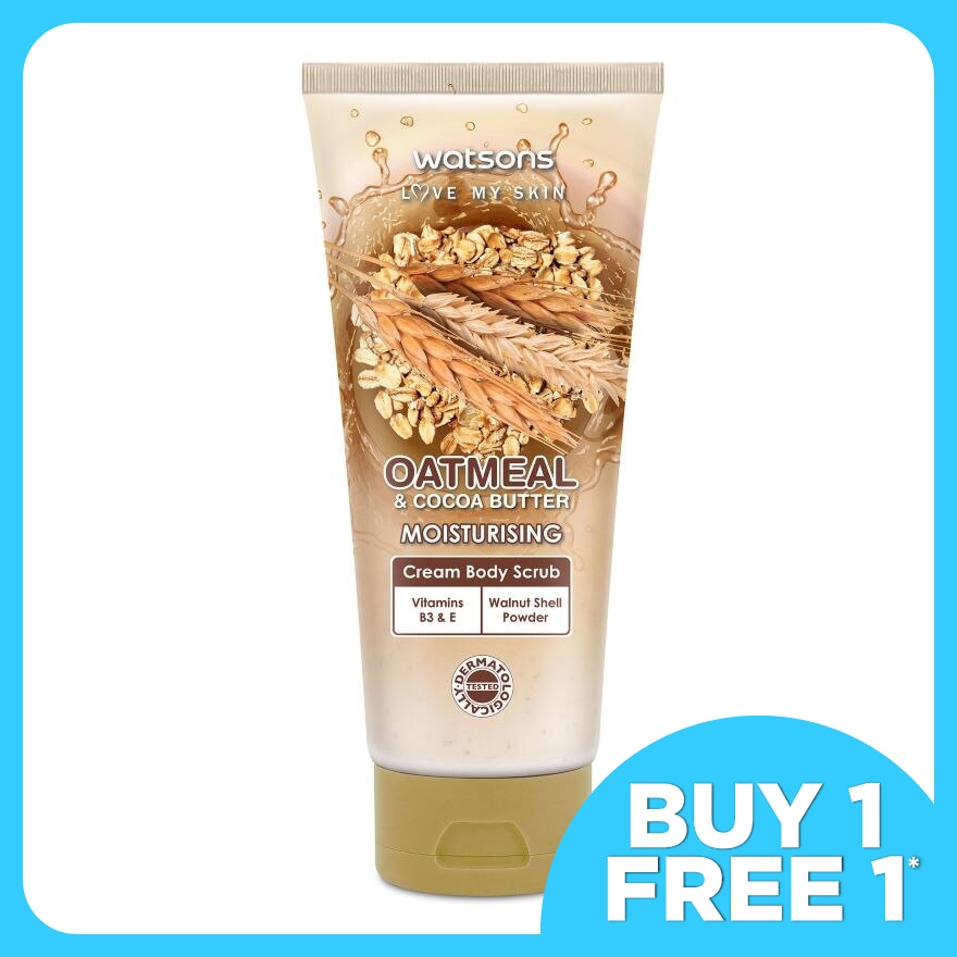 Oatmeal & Cocoa Butter Cream Body Scrub 200g