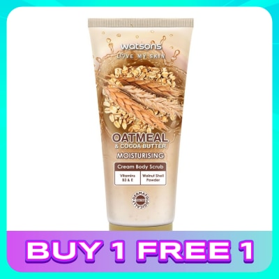 WATSONS Oatmeal & Cocoa Butter Cream Body Scrub 200g