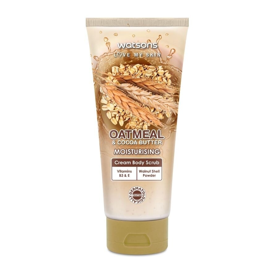 Oatmeal & Cocoa Butter Cream Body Scrub 200g