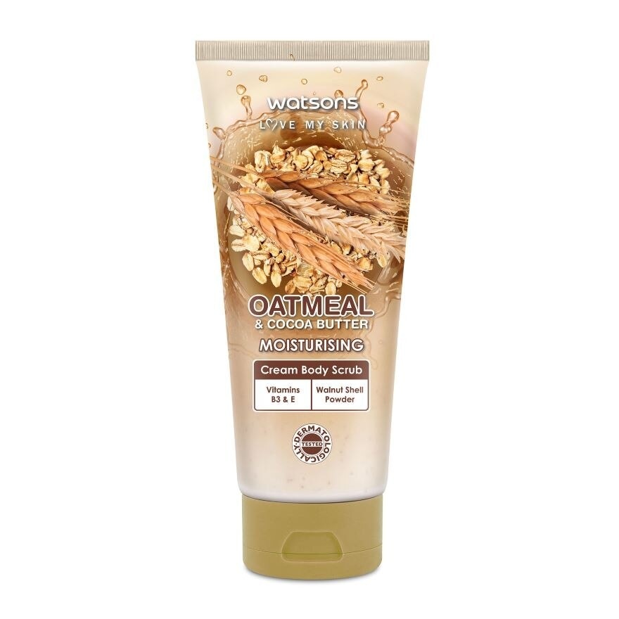 Oatmeal & Cocoa Butter Cream Body Scrub 200g