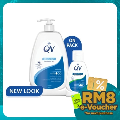 QV Skin Lotion 1L FOC Gentle Wash 40G