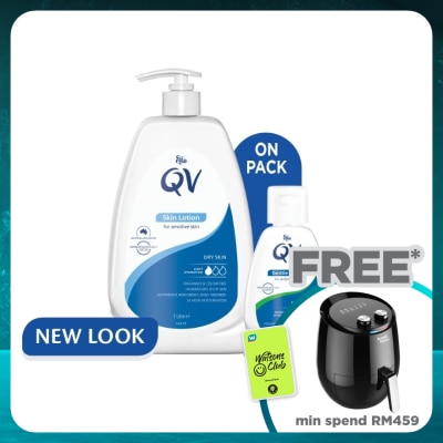 QV Skin Lotion 1L FOC Gentle Wash 40G
