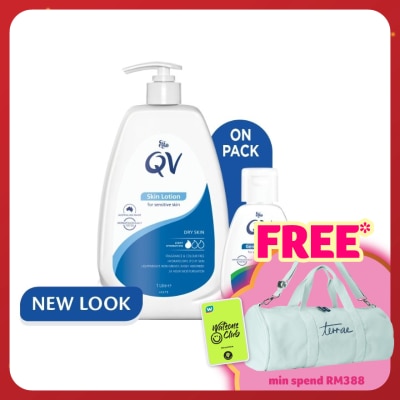 QV Skin Lotion 1L FOC Gentle Wash 40G