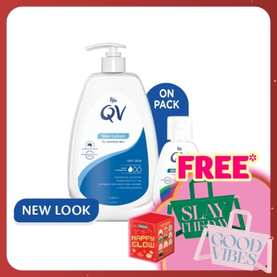 QV Skin Lotion 1L FOC Gentle Wash 40G