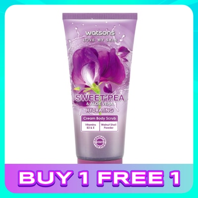 WATSONS Sweet Pea & Aloe Vera Cream Body Scrub 200g