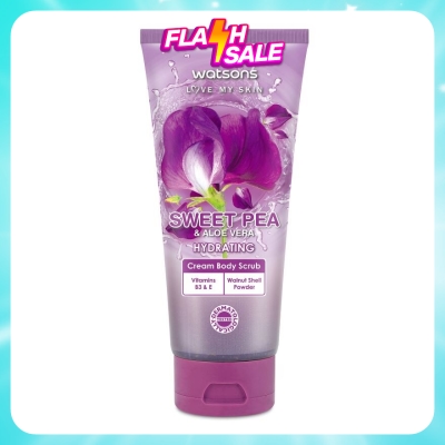 WATSONS - Sweet Pea & Aloe Vera Cream Body Scrub 200g