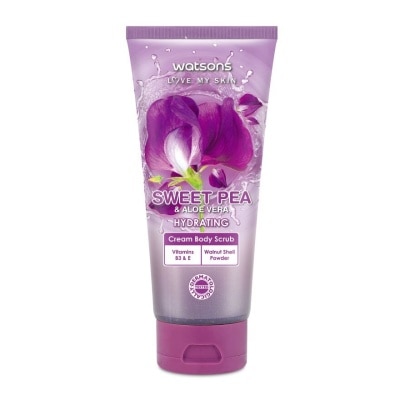 WATSONS Sweet Pea & Aloe Vera Cream Body Scrub 200g