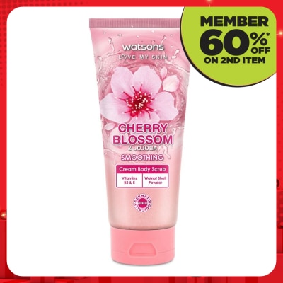 WATSONS Cherry Blossom & Jojoba Cream Body Scrub 200g