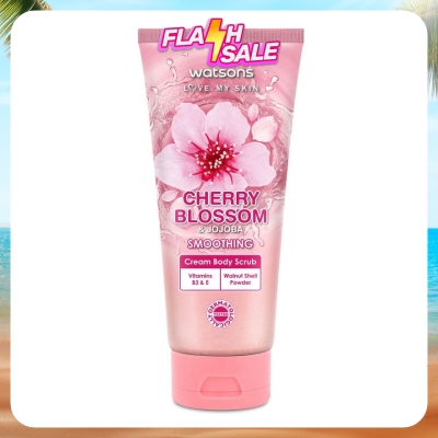 WATSONS - Cherry Blossom & Jojoba Cream Body Scrub 200g