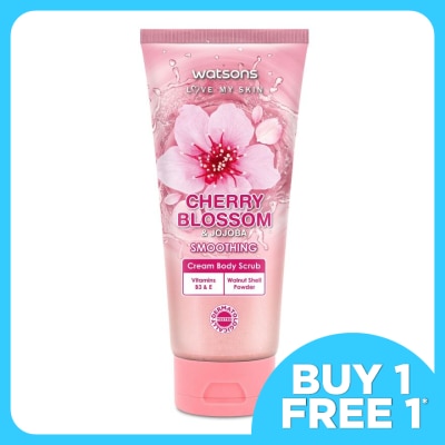 WATSONS Cherry Blossom & Jojoba Cream Body Scrub 200g