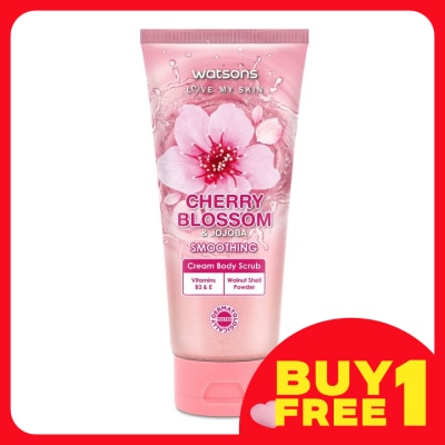 WATSONS Cherry Blossom & Jojoba Cream Body Scrub 200g