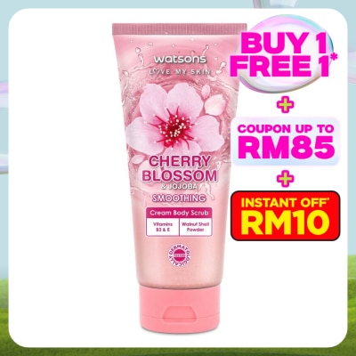 WATSONS Cherry Blossom & Jojoba Cream Body Scrub 200g