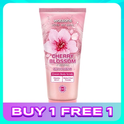 WATSONS Cherry Blossom & Jojoba Cream Body Scrub 200g