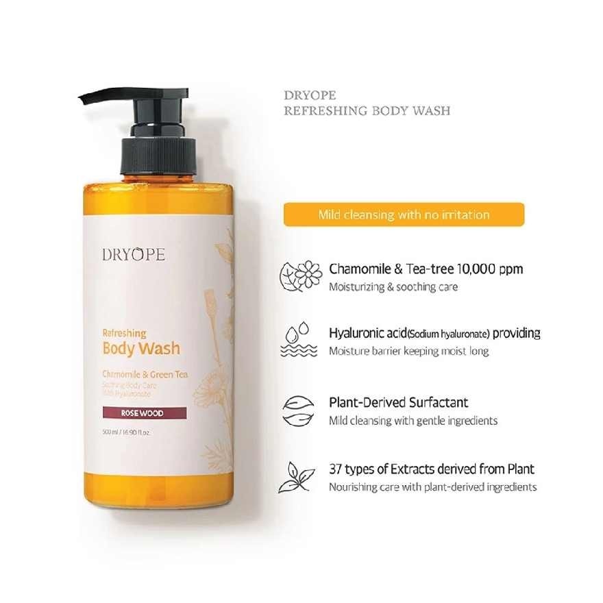 Chamomile & Green Tea B/Wash Jasmine Musk 500ml