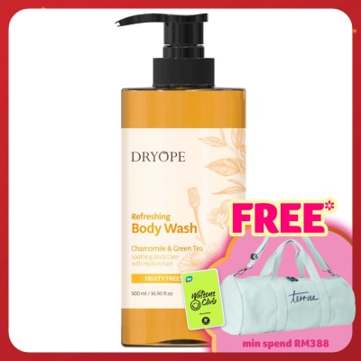 DRYOPE Chamomile and Green Tea Refreshing Body Wash Fruity Freesia 500ml