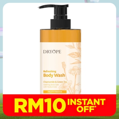 DRYOPE Chamomile and Green Tea Refreshing Body Wash Fruity Freesia 500ml