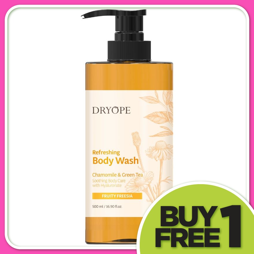 Chamomile and Green Tea Refreshing Body Wash Fruity Freesia 500ml