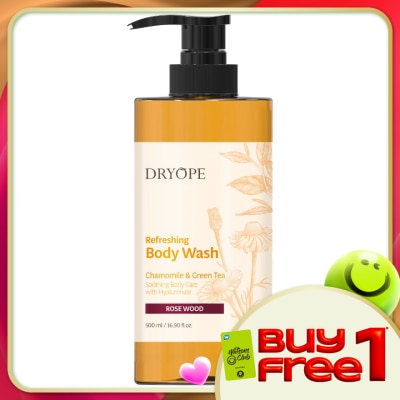 DRYOPE - Chamomile & Green Tea Refreshing Body Wash  Rose Wood 500ml