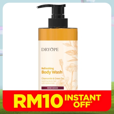 DRYOPE Chamomile & Green Tea Refreshing Body Wash  Rose Wood 500ml