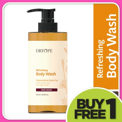 DRYOPE Chamomile & Green Tea Refreshing Body Wash Rose Wood 500ml