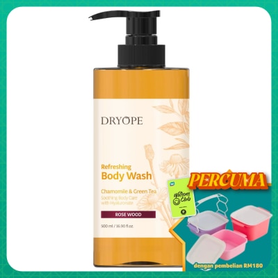 DRYOPE - Chamomile & Green Tea Refreshing Body Wash  Rose Wood 500ml