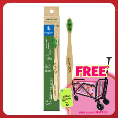 WATSONS Green Tea Bamboo Toothbrush (Ultra Soft)