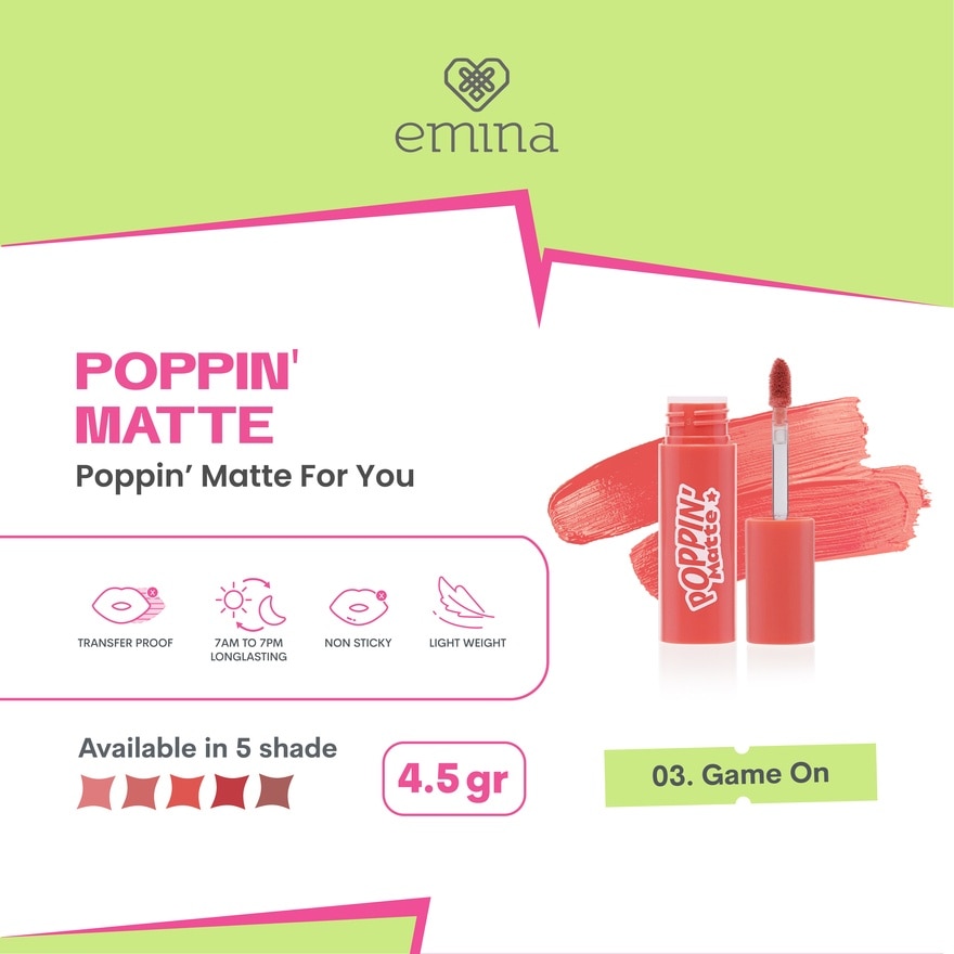 Poppin Matte Lip Cream 03 Game On 1S